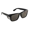 FRONTSIDE SAFETY GLASSES SMOKE LENS WITH BLACK FRAME