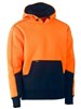 BISLEY HI VIS FLEECE HOODIE PULLOVER 