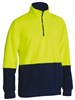 BISLEY HI VIS POLAR FLEECE ZIP PULLOVER