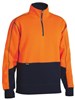 BISLEY HI VIS FLEECE 14 ZIP PULLOVER