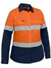 BISLEY INDUSTRIAL WOMENS TAPED HI VIS COOL LIGHTWEIGHT COTTON VENTED SHIRT