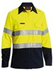 BISLEY TENCATE TECASAFE PLUS 700 WOMENS TAPED HI VIS FR VENTED SHIRT 