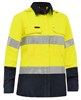 BISLEY APEX 185 WOMENS TAPED HI VIS FR SHIRT