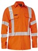 BISLEY APEX 185 TAPED BIOMOTION HI VIS RIPSTOP VENTED SHIRT
