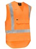 BISLEY X TAPED HI VIS DETACHABLE SAFETY VEST