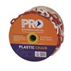 PROCHOICE 8MM PLASTIC SAFETY CHAIN REDWHITE 25M ROLL