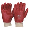 PROCHOICE 27CM RED PVC  KNIT WRIST GLOVES 
