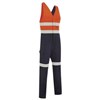 WORKIT HI VIS 2TONE REGULAR WEIGHT ACTION BACK COVERALL W REF TAPE
