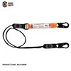 LINQ ELITE SINGE LEG SHOCK ABSORBING WEBBING LANYARD WITH HARDWARE 2 X SNAP HOOKS