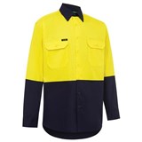 WORKIT HI VIS LIGHTWEIGHT ADJUSTABLE CUFF SHIRT