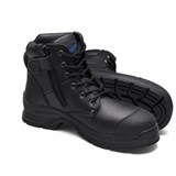 BLUNDSTONE MICROFIBRE ZIP SIDE ANKLE SAFETY BOOT
