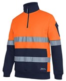 JBS WEAR 350G HI VIS DN TAPED 12 ZIP TRADE FLEECE