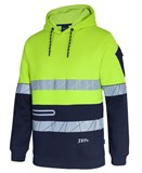 JBS WEAR 450G HI VIS PULL OVER HOODIE WITH FRAGMENTED TAPE
