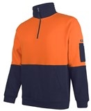 JBS WEAR HI VIS 310 COTTON 12 ZIP FLEECE