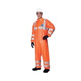 TYVEK 500HV HI VIS REFLECTIVE TAPED DISPOSABLE COVERALL