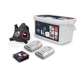 JSP TYPHOON 8 HALF MASK RESPIRATOR ASBESTOSSILICADUST KIT W P2 FILTERS