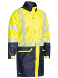 BISLEY HI VIS TAPED STRETCH PU RAIN JACKET