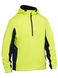 BISLEY HI VIS LIQUID REPELLENT FLEECE HOODIE