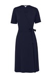 NNT JERSEY SHORT SLEEVE WRAP DRESS