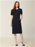 NNT LADIES WOOL BLEND TWILL SHORT SLEEVE DRESS