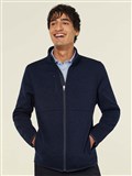NNT TEXTURED MENS FLEECE ZIP FRONT JACKET
