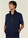 NNT TEXTURED FLEECE ZIP FRONT VEST