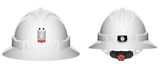 HARD HAT V6 FULL BRIM WITH LAMP BRACKET 