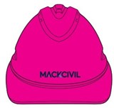 HARD HAT V9 VENTED PUSHLOCK PINK  MACK CIVIL  2 COLOUR