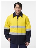 KING GEE ORIGINALS SPLICED HI VIS TAPED BLUEY JACKET