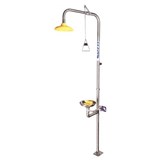 PRATT COMBINATION SHOWER WITH TRIPLE NOZZLE EYE  FACE WASH WITH BOWL NO FOOT TREADLE