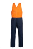 WORKCRAFT COTTON DRILL ROUGHALL WITH ELASTIC STRAPS